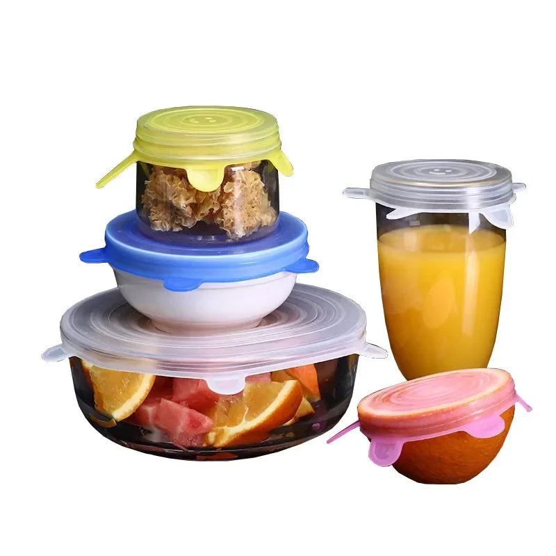 Reusable Silicone Stretchable Lids