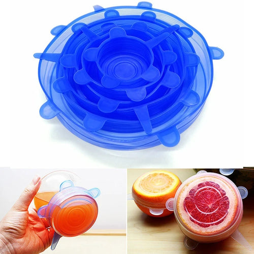 Reusable Silicone Stretchable Lids