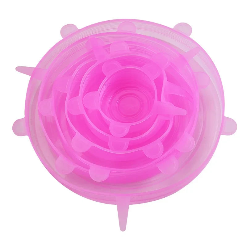 Reusable Silicone Stretchable Lids
